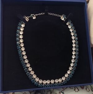 Elegant Blue and Silver Necklace